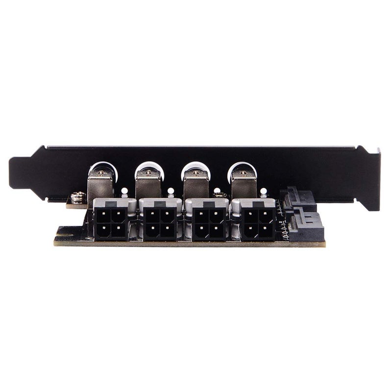 chenyang 4 SATA HDD SSD Hard Drive Power Switch Selector Module Control System with 120mm PCI Bracket - Image 4